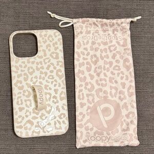Loopy Taupe Leopard Print Phone Case - iPhone 13 max pro